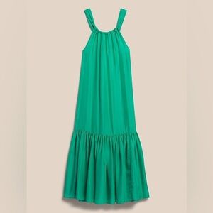 Banana Republic Women’s 100% Silk Fino Maxi style Halter Neck Dress Size XS